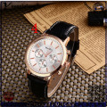 Yxl-333 2016 New Design Stainless Steel Unique Quartz Watch Leather Strap Wrist Watches Wholesale